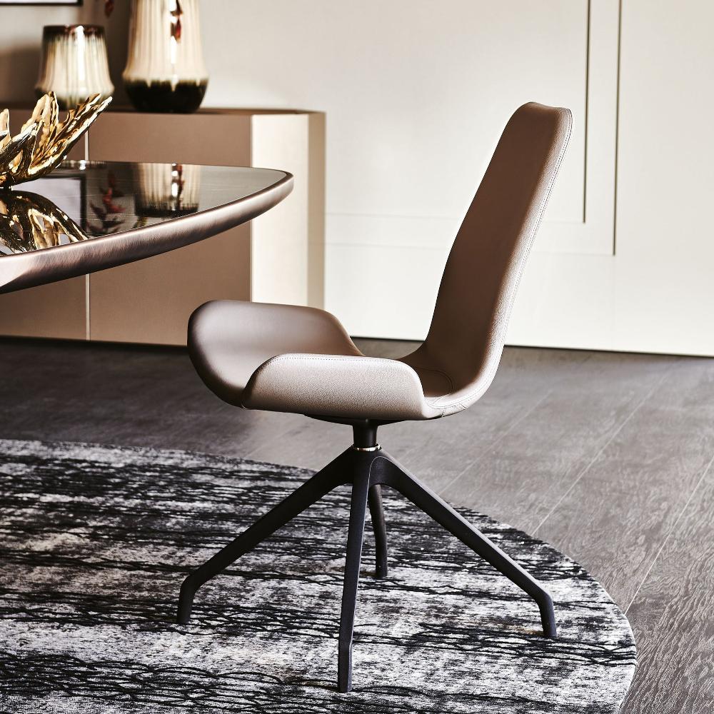 FLAMINGO 360-Degree Swivel Office Chair - Ergonomic Adjustable Height Rolling Desk Chair for Home & Office Workspace - Modern Comfortable Task Chair with Smooth Casters