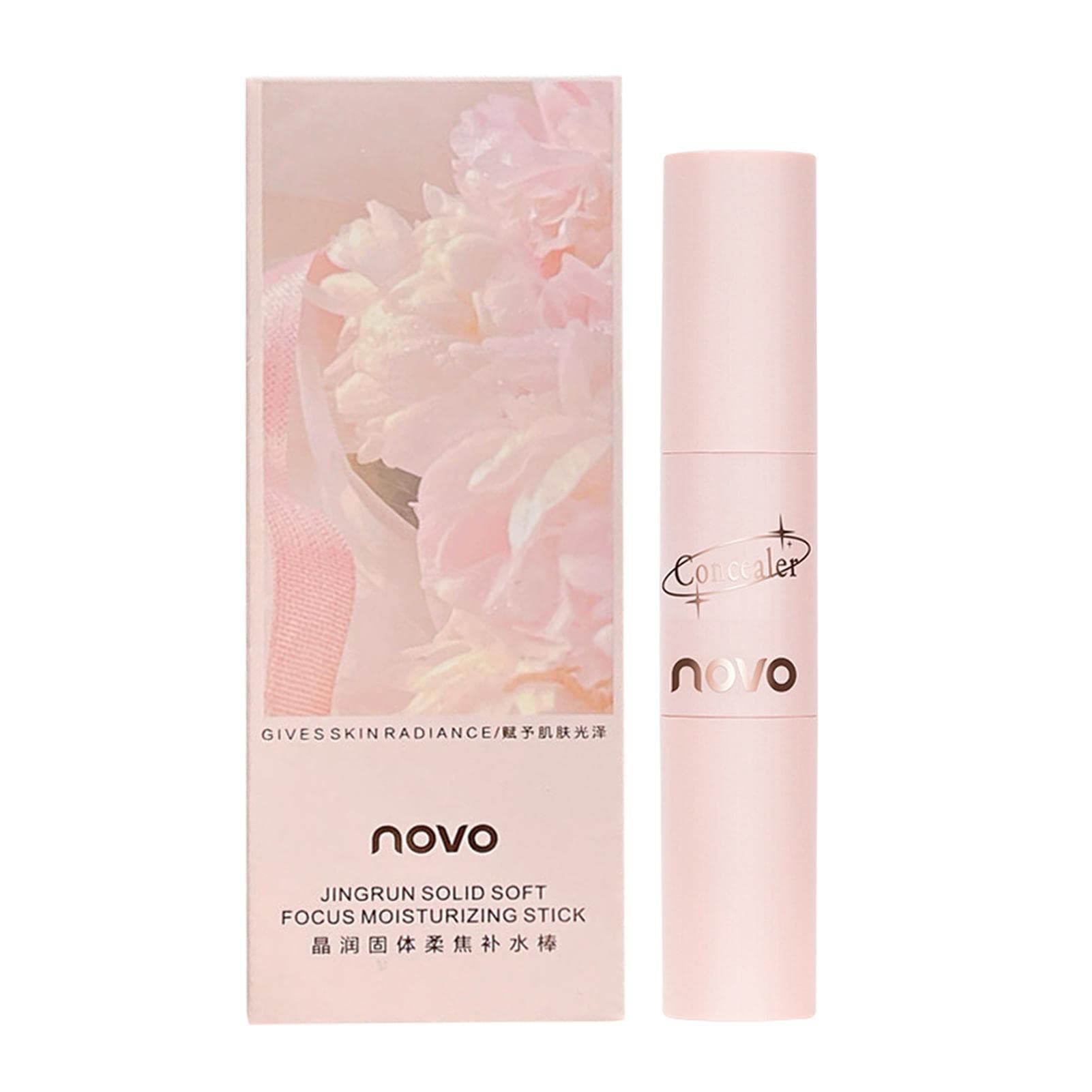 Double Head Concealer Stick for Face - Pore Invisible Primer, Brightening & Moisturizing Makeup | Perfect for Daily Cover-Up, Contouring & Touch-Ups