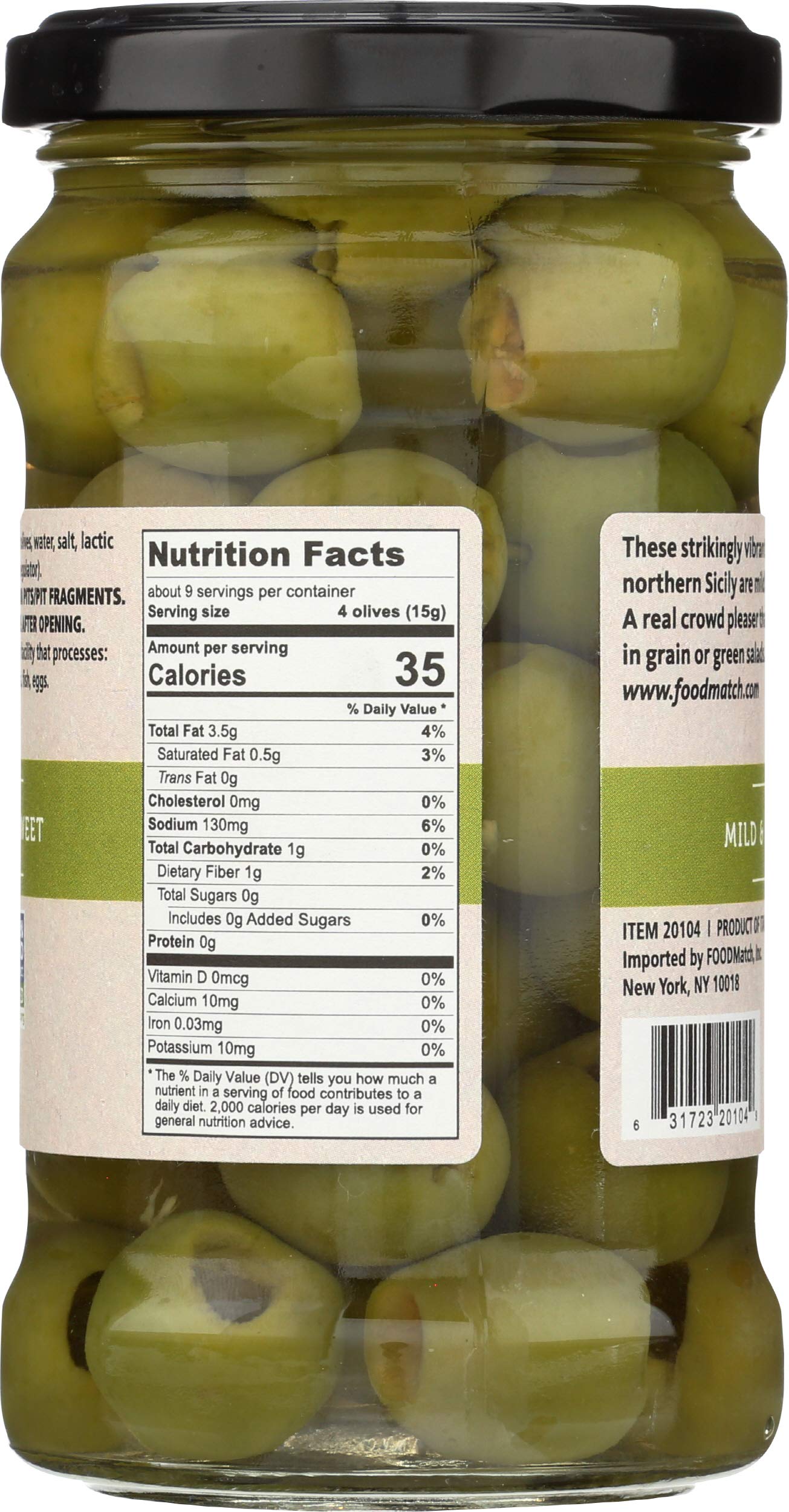 DIVINA Castelvetrano Pitted Olives 4.9 oz | Premium Italian Green Olives | Perfect for Salads, Charcuterie Boards & Mediterranean Recipes