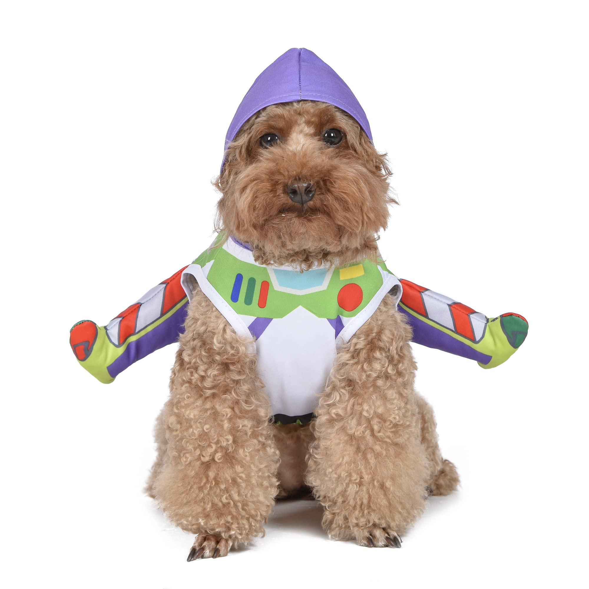 Disney Toy Story Buzz Lightyear Dog Costume - XS Small Halloween Pet Outfit, Officially Licensed Disney Pet Costume for Dogs & Puppies - Perfect for Halloween Parties, Dress-Up & Photo Shoots