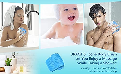 Premium Silicone Body Brush for Exfoliation & Massage - Dual-Sided Back Scrubber with Soft Bristles (29 Inches) - Ideal for Shower, Spa & Dry Brushing - Perfect Gift for Women & Men - Multiple Colors Available