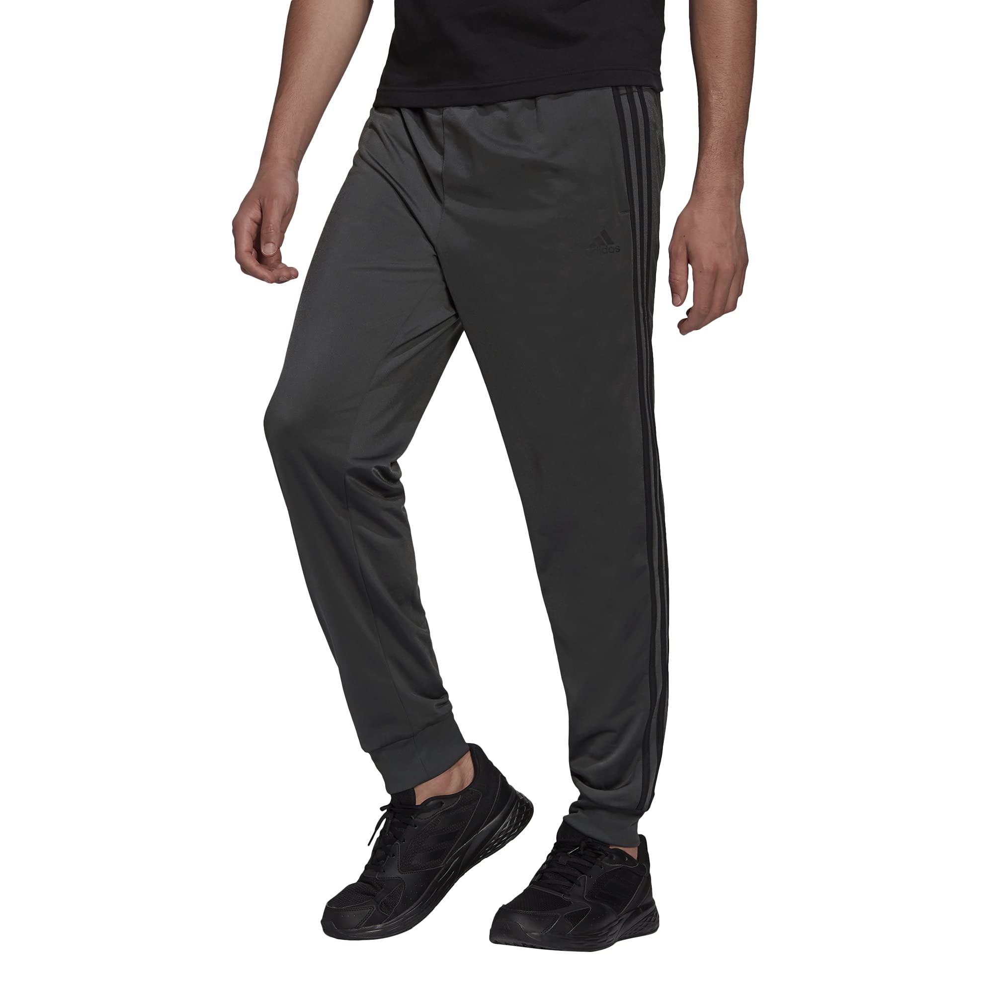 Adidas Men's Essentials 3-Stripes Tricot Jogger Pants - Comfortable Athletic Sweatpants for Running, Gym & Casual Wear