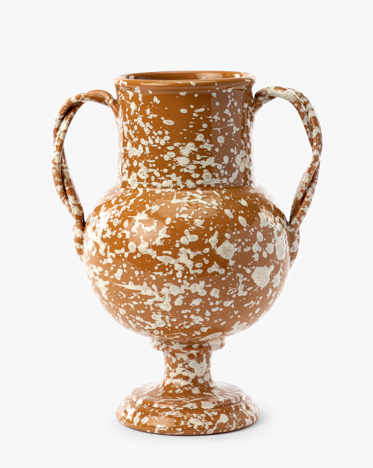 Splatter Verona Vase - Modern Ceramic Flower Vase for Home Decor, Wedding Centerpiece & Boho Chic Interior Design