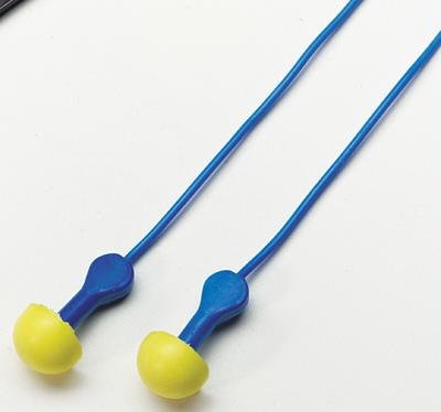 3M E-A-R Push-to-Fit Foam Polyurethane Corded Earplugs - Noise Reduction for Sleeping, Work & Travel - Comfortable Hearing Protection for Construction, Concerts & Shooting Ranges