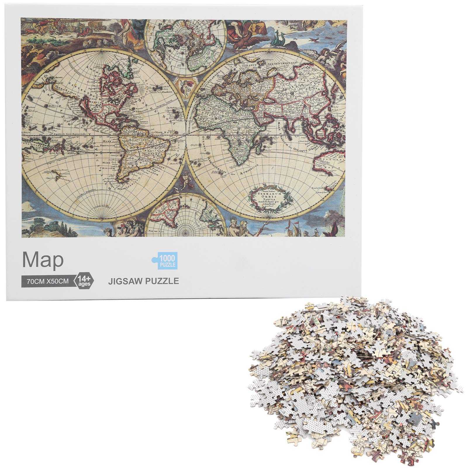 Educational World Map Jigsaw Puzzle for Kids - Fun Learning Toy for Home & Classroom - Perfect for Geography Lessons & Family Game Nights