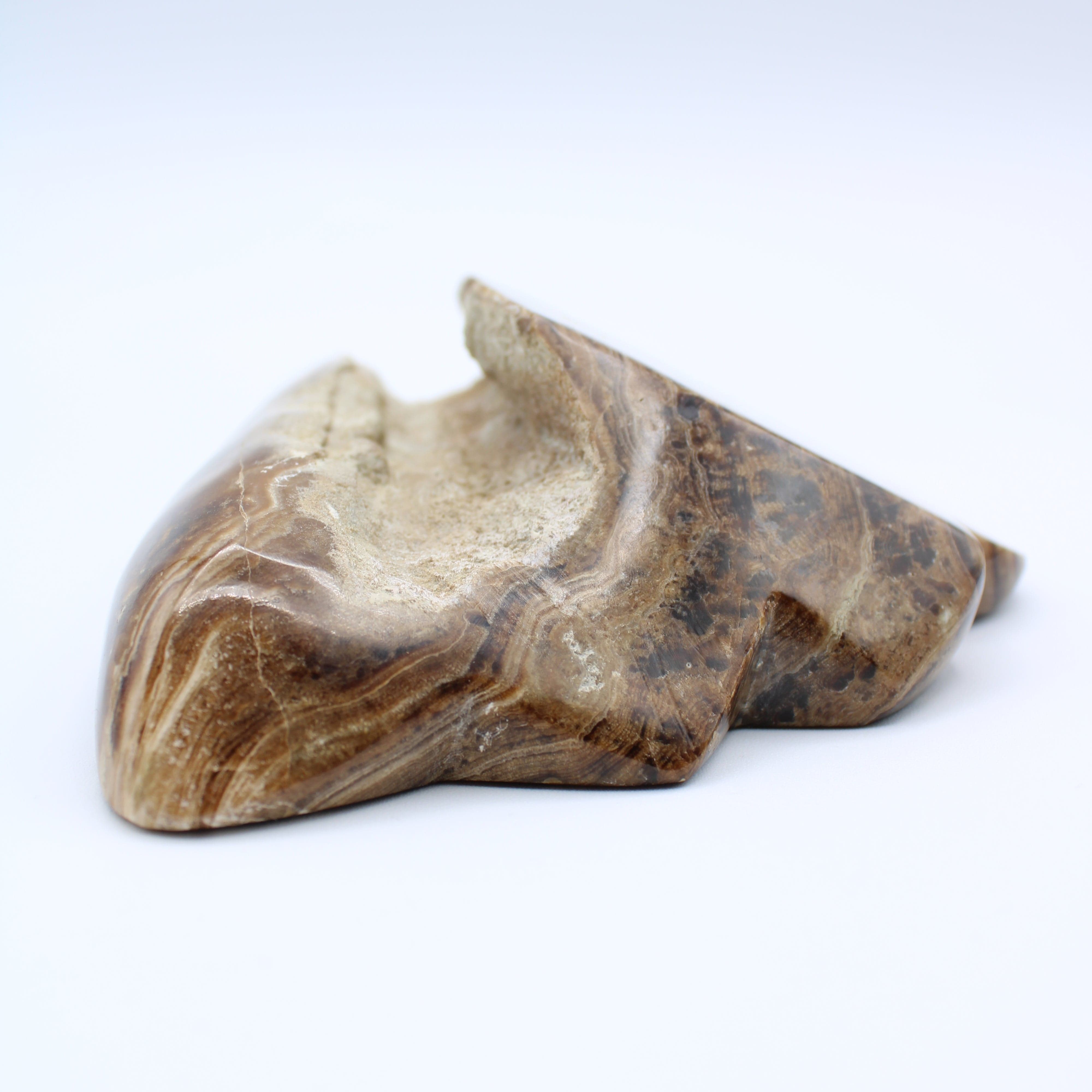 Natural Brown Onyx Free Form Stone - Unique Home Decor, Healing Crystal for Meditation & Yoga | Perfect for Living Room, Office, or Gift Giving