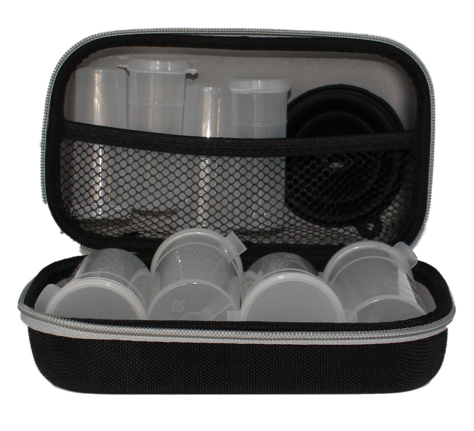 Premium BPA-Free Protein Powder Container (Gray) - Portable & Leak-Proof Supplement Case for Gym, Travel & Workouts - Ideal for Protein Shakes, Pre-Workout & Nutrition Supplements