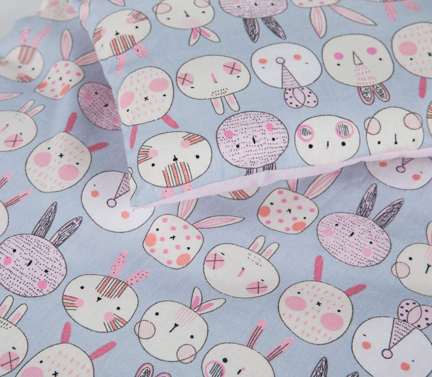 Soft Baby Doll Sleeping Bag - Cute Rabbit Cartoon Design with Side Zipper for Sweet Dreams | Perfect for Sleepovers, Travel & Cozy Naptime