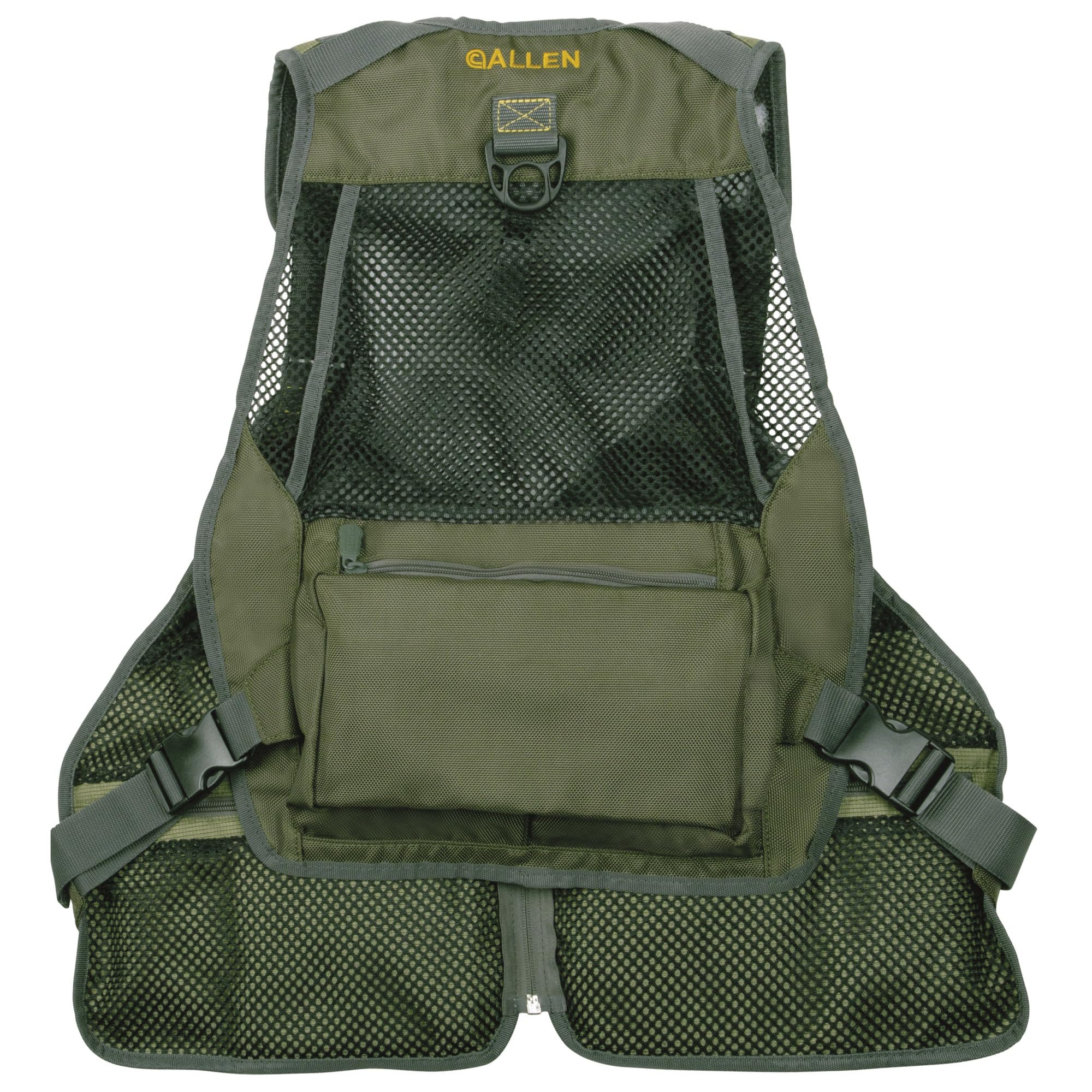 Allen Company Big Horn Fishing Chest Vest with MOLLE Web Gear Lash & Hydration Pocket - Outdoor Fishing Gear for Men - Olive Medium (6346) - Perfect for Fly Fishing, Hiking & Outdoor Adventures