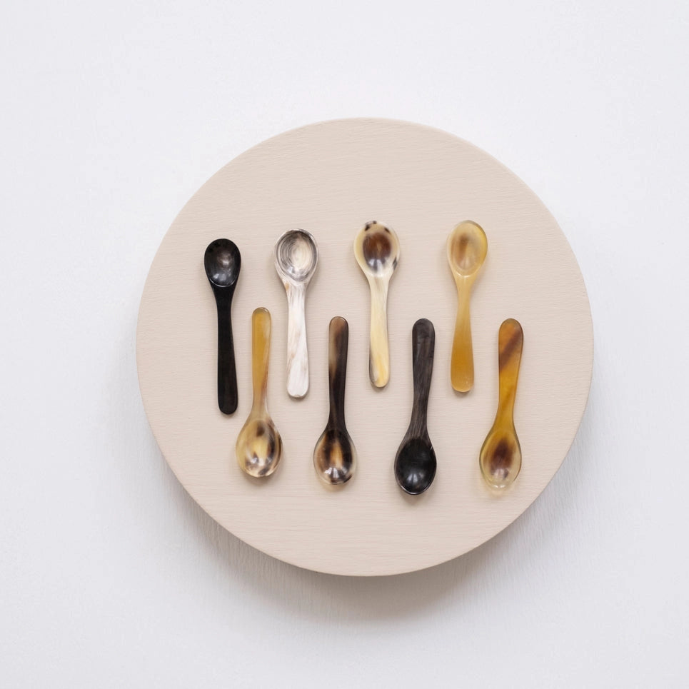 Premium Caviar Spoon with Elegant Horn Handle - Perfect for Gourmet Dining, Luxury Gifts & Fine Dining Accessories
