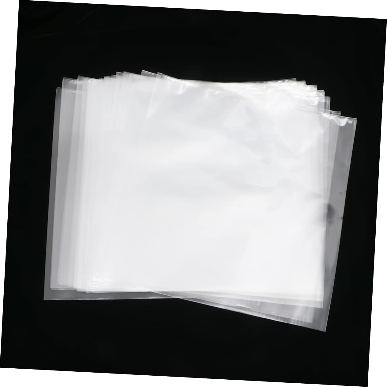 TINEASUR 50-Pack 10 Inch Vinyl Record Sleeves - No Seal Flat Plastic Bags for Scratch Protection & Data Storage | Perfect for DJs, Collectors & Music Enthusiasts