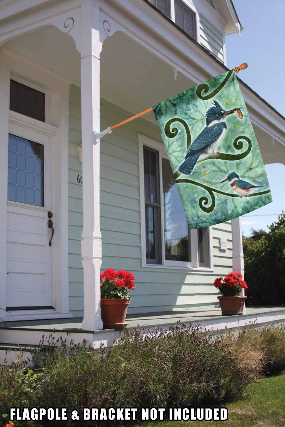 Kingfisher Bird Garden Flag 28x40 Inch - Double Sided Outdoor Yard Decoration for House, Patio & Garden | Vibrant Bird-Themed Flag for Seasonal Home Decor