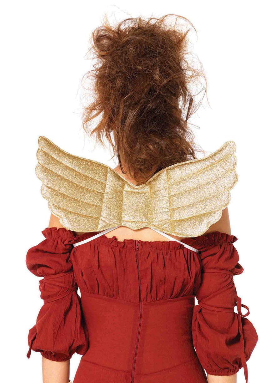 Leg Avenue Women's Mystical Golden Wings Costume Accessory - Fairy Angel Halloween Cosplay Party Dress Up