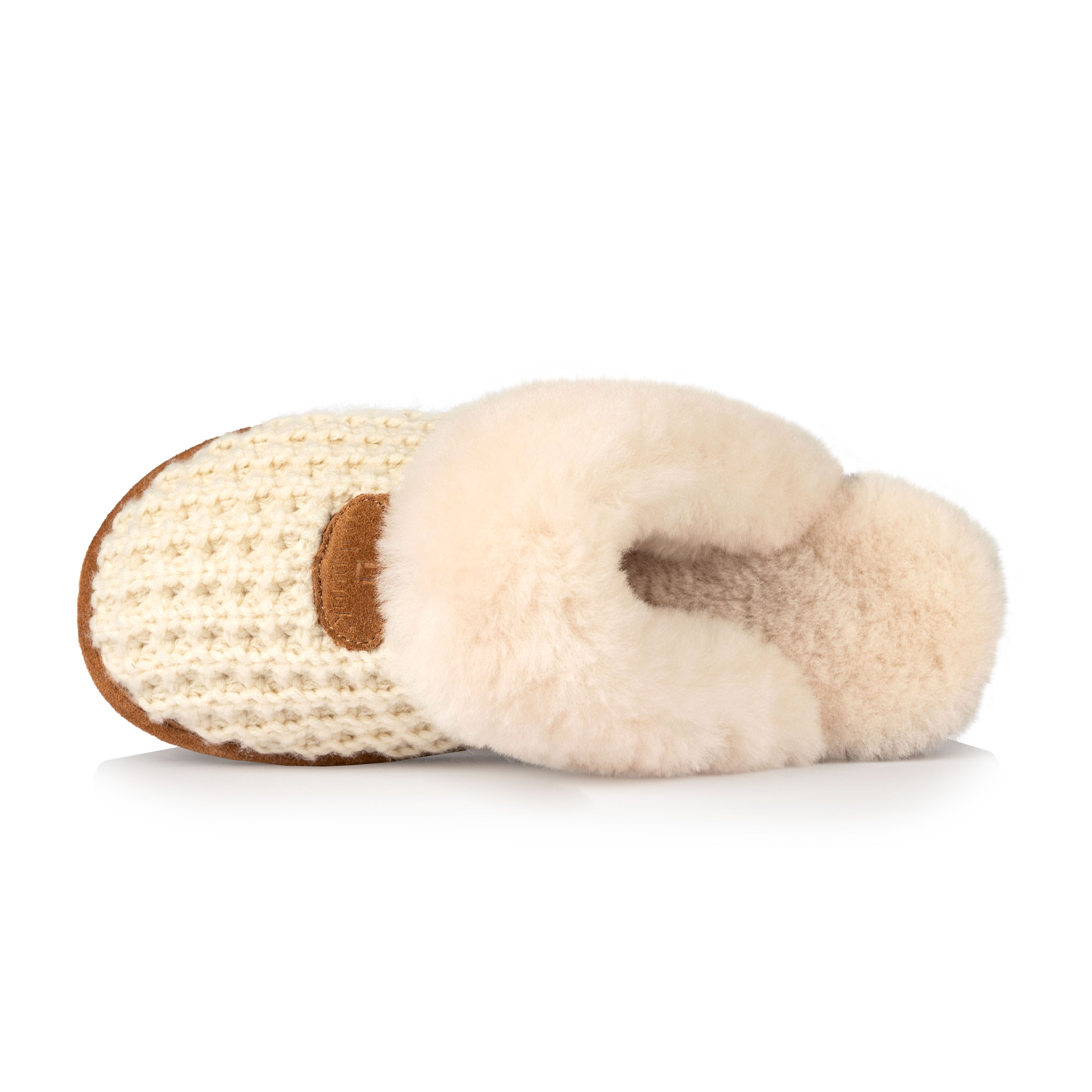 Cass Women's Comfortable Memory Foam House Slippers - Soft Plush Indoor/Outdoor Slides with Arch Support (Beige) - Perfect for Home, Lounge & Backyard Relaxation