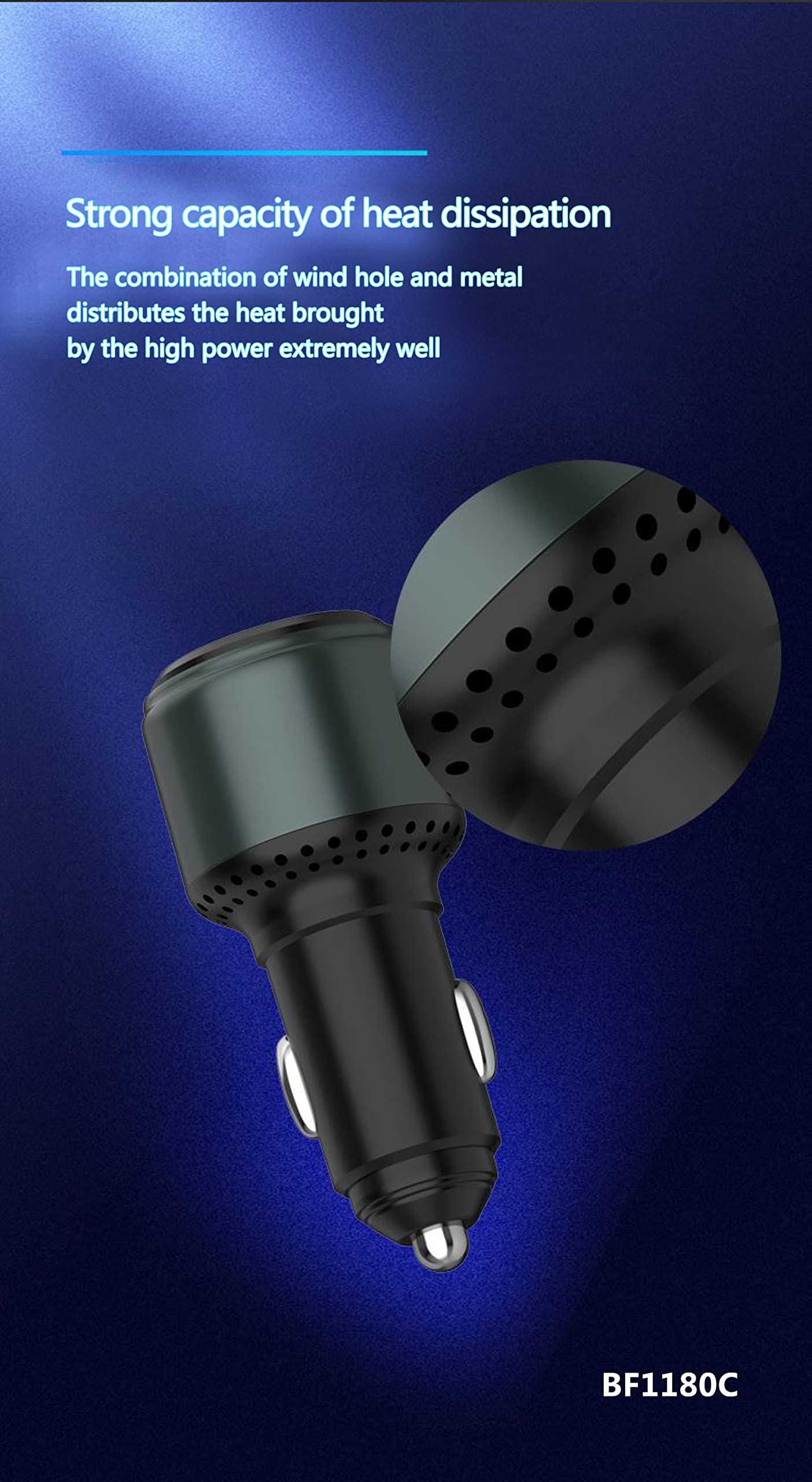 118W Dual USB C Car Charger - Fast Charging for iPhone 14/13/12, Samsung S22/S21, iPad & MacBook - Perfect for Road Trips & Travel