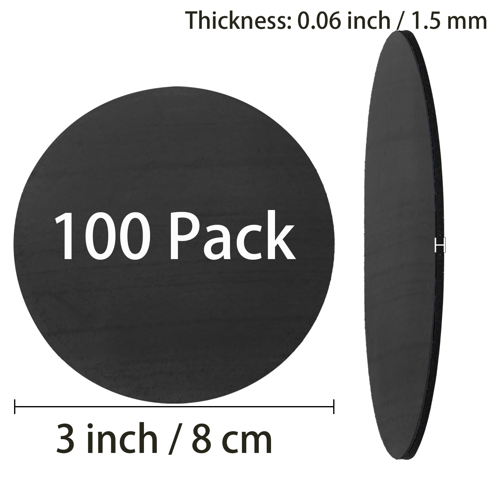 TOPZEA 100 Pcs Billiard Pool Table Leg Shims - 3