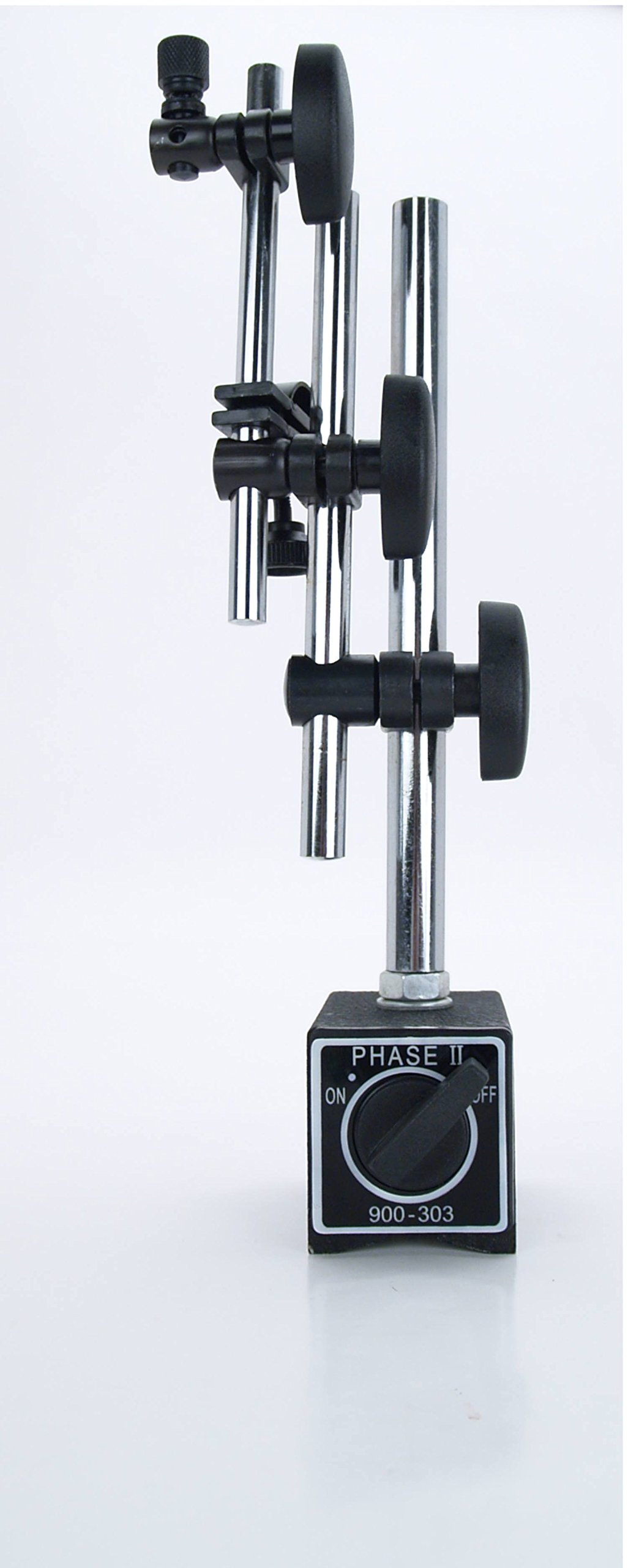 COMP Cams POW151140 Heavy-Duty Magnetic Base Dial Indicator with Fine Adjustment - Precision Measurement Tool for Automotive Engine Building & Machinery Alignment