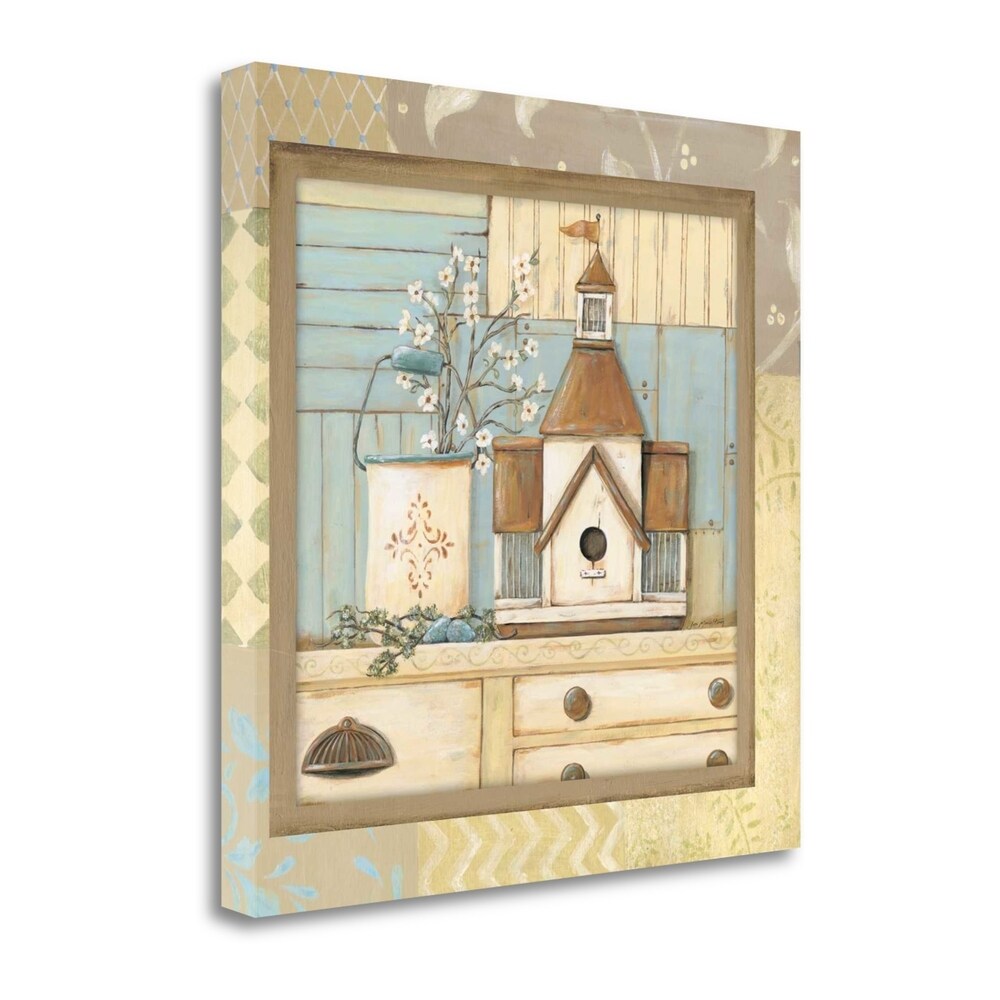 Birdhouse II By Jo Moulton - Premium Fine Art Giclee Print on Gallery Wrapped Canvas - Ready to Hang Wall Decor - Perfect for Living Room, Bedroom & Office Artwork