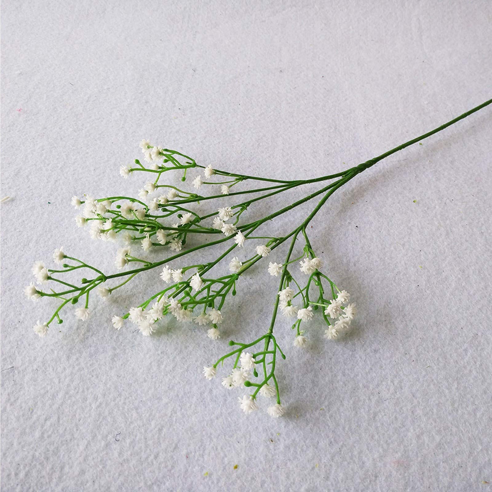 Artificial Gypsophila Flowers - Realistic Fake Potted Plants for Home Decor, Bathroom, Office & Wedding Decoration - Plastic Simulation Baby's Breath Bouquet