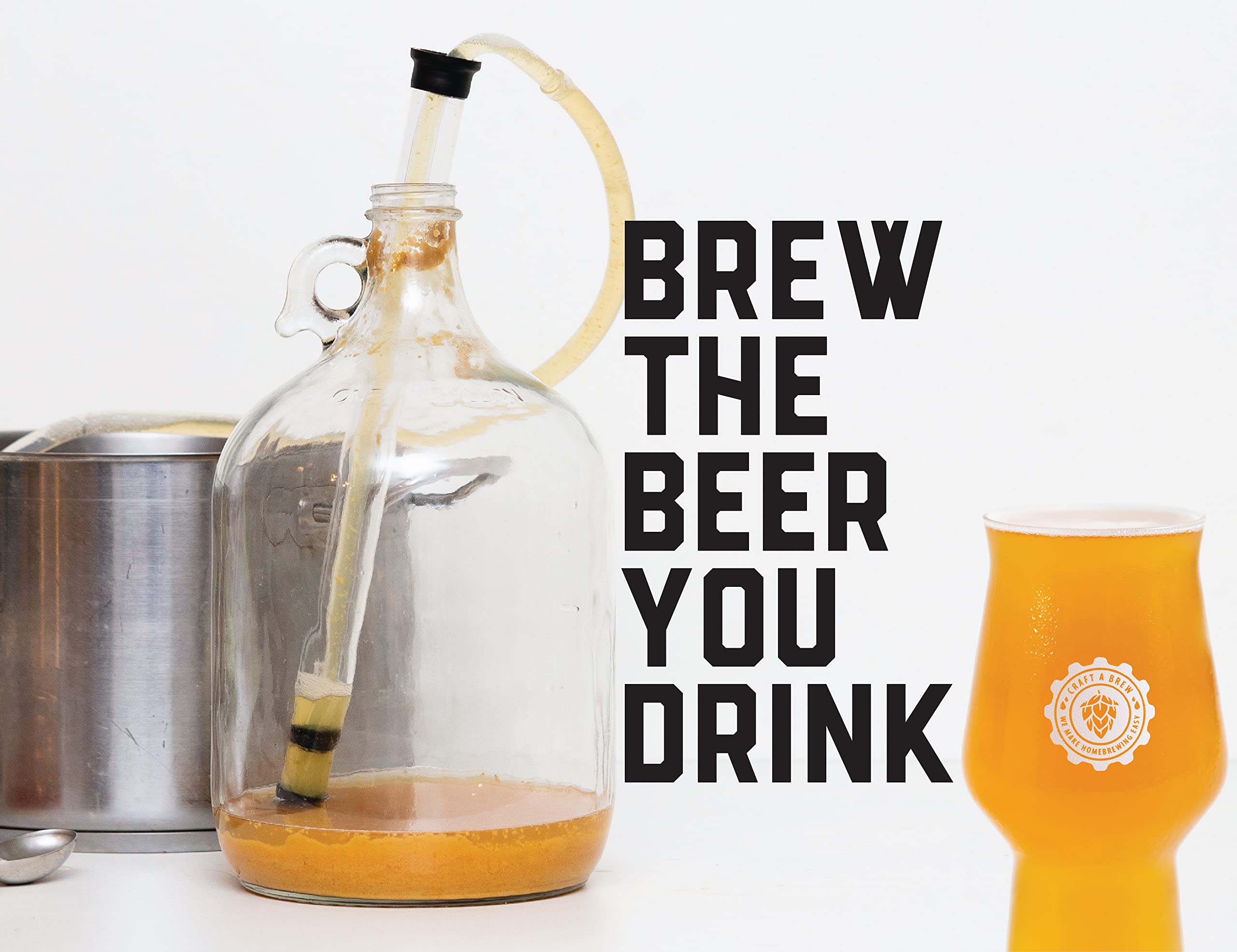 Craft A Brew - Irish Stout Beer Making Kit - Complete Home Brewing Starter Kit with Equipment & Supplies - Make 1 Gallon of Craft Beer - Perfect for Beginners, Gifts & St. Patrick's Day Celebrations