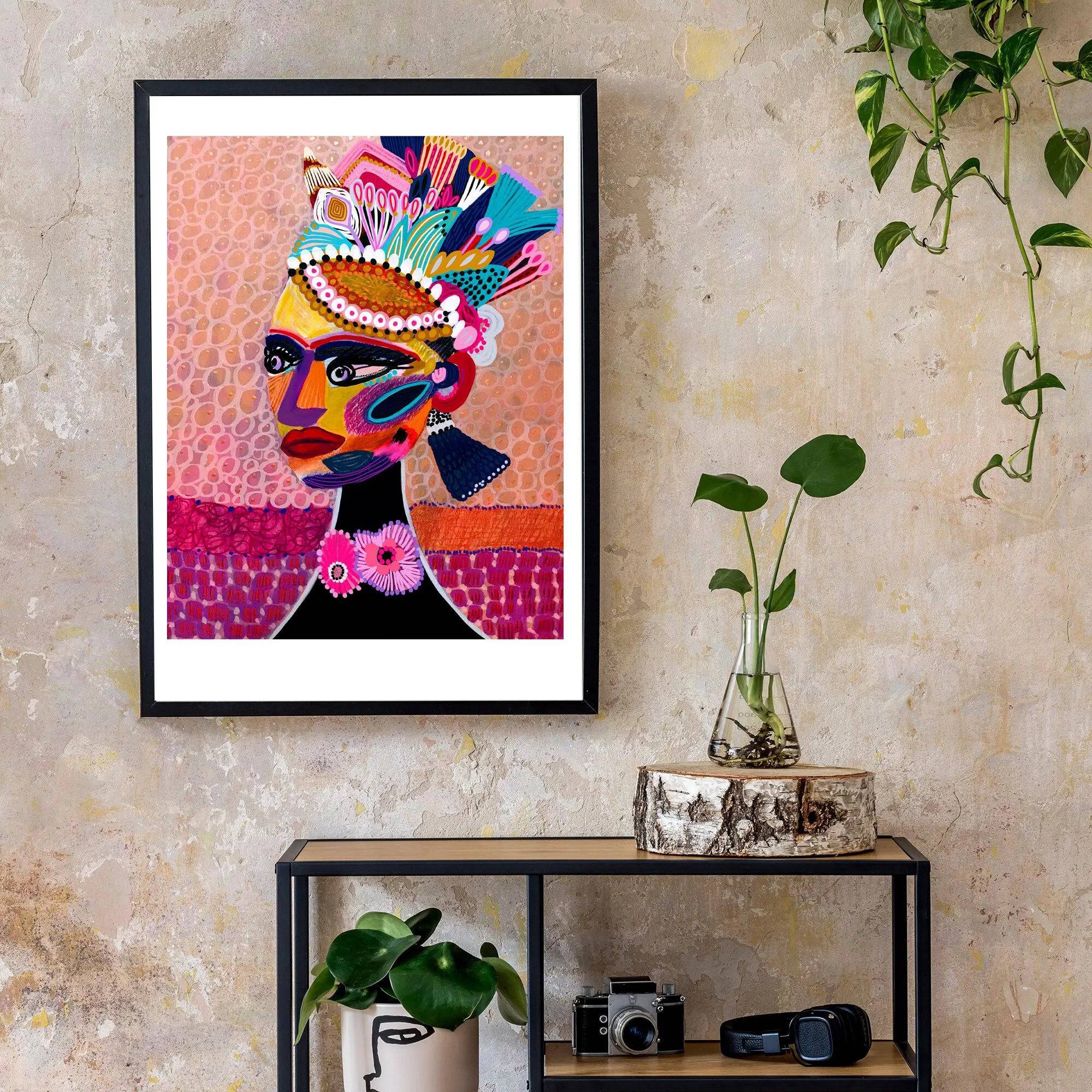 Empress Princess Wall Art Print - Elegant Royal Decor for Bedroom, Living Room & Office | Perfect Gift for Women & Girls