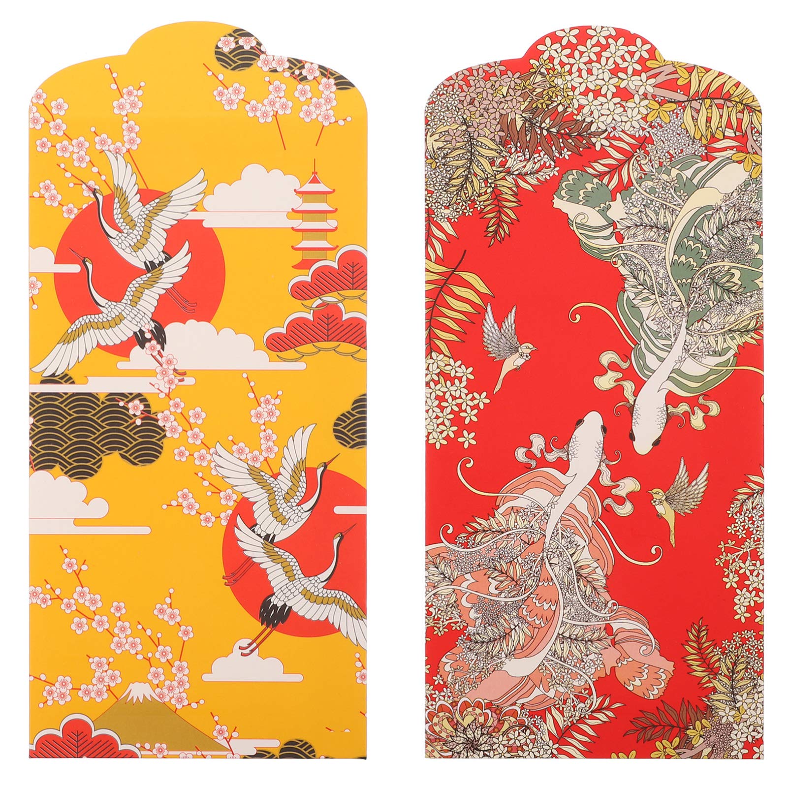 20pcs Japanese Style Red Envelopes - Chinese Hong Bao Lucky Money Pockets for New Year, Spring Festival, Birthday & Wedding Gifts | Perfect for Cash Gifts, Party Favors and Traditional Celebrations