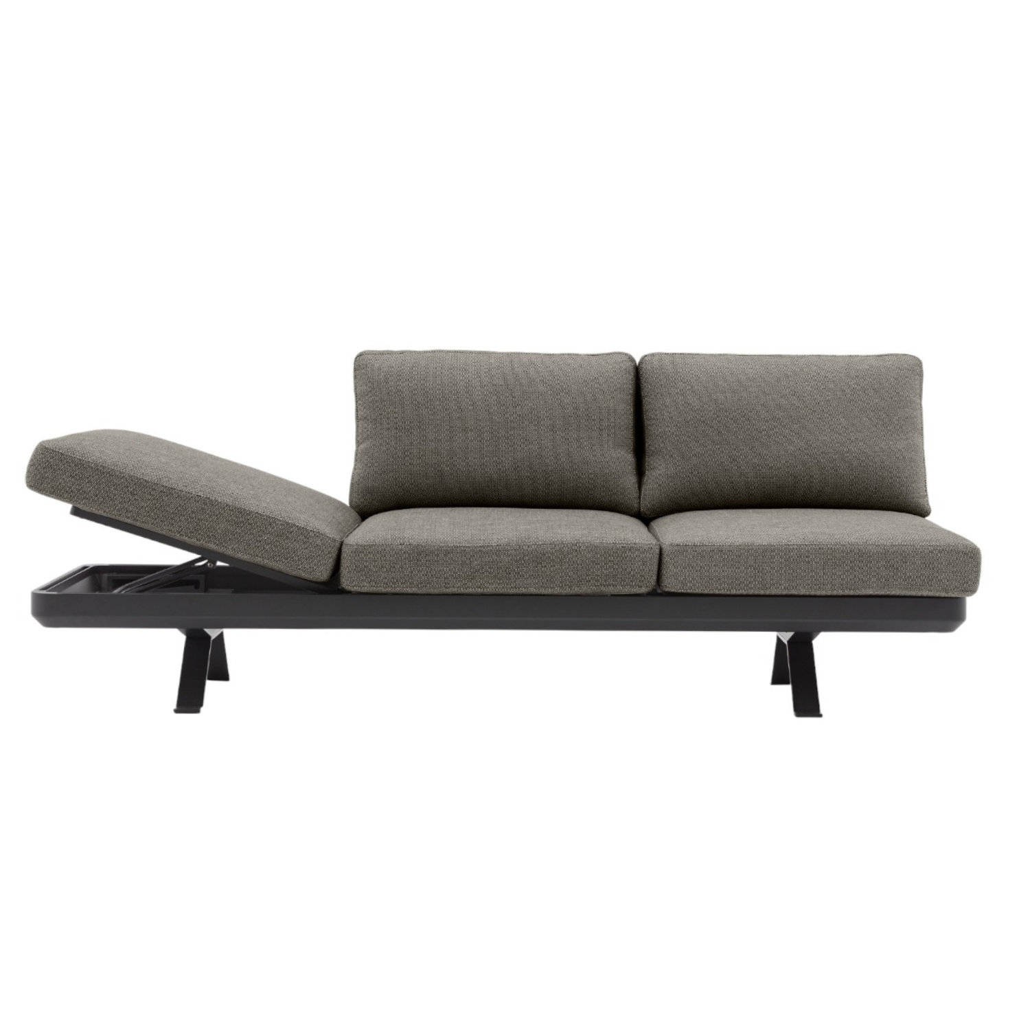 Orlando Charcoal Convertible L-Shaped Sectional Sofa - Modern Modular Living Room Furniture for Small Spaces & Apartments | Perfect for Entertaining & Family Gatherings