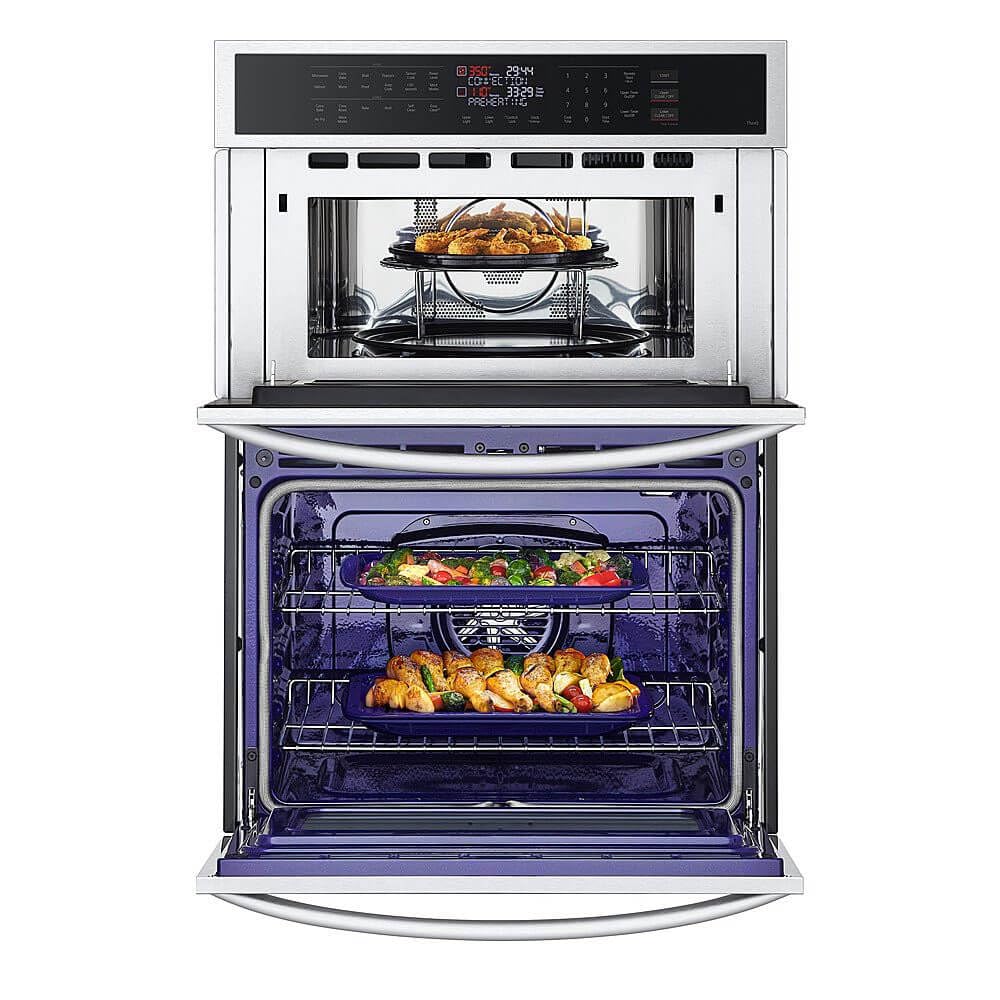 LG WCEP6423F 30 Inch Smart Electric Double Wall Oven - 6.4 cu.ft Capacity, WiFi Enabled for Modern Kitchens | Perfect for Baking, Roasting & Smart Home Integration