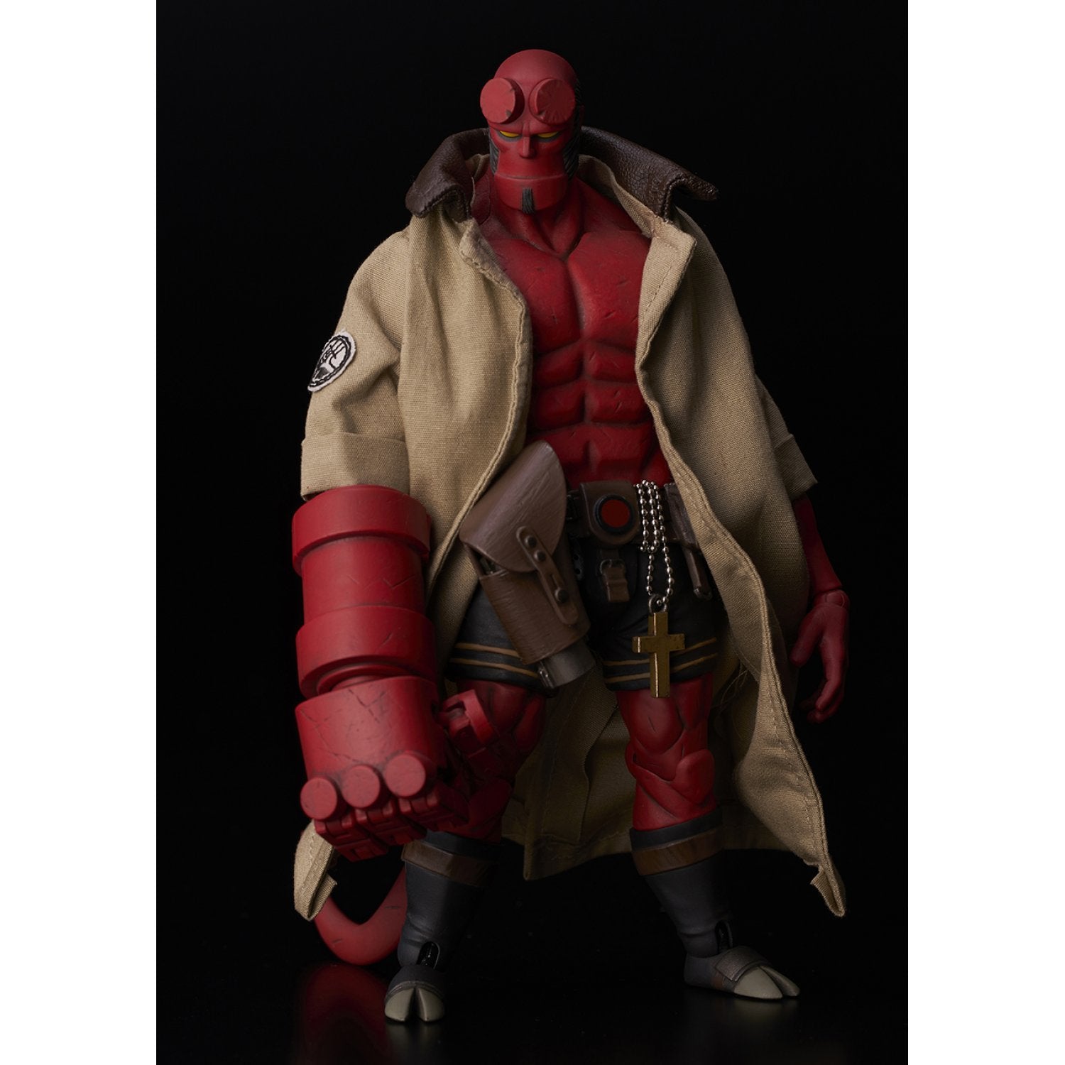 1000toys (Sen Toys) Hellboy 1/12 Scale Action Figure with PX Preview Exclusive BPRD Shirt - Collectible Anime Model for Display & Cosplay