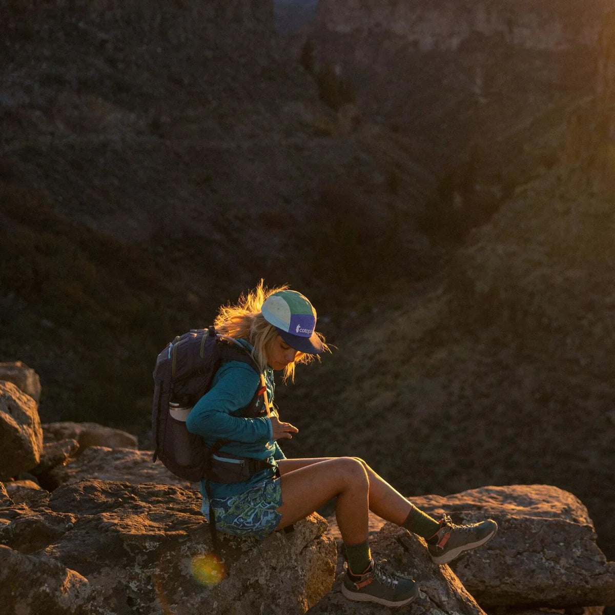 Cotopaxi Tech 5 Panel Hat - Lightweight Outdoor Cap for Hiking, Running & Travel - Sun Protection & Moisture-Wicking Performance Hat for Men & Women
