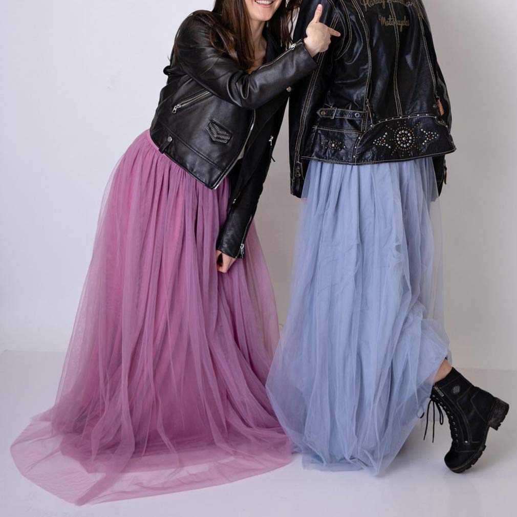 WDPL 3-Layer Soft Tulle Maxi Skirt for Women | Elegant Long Wedding Bridal Skirt | Perfect for Bridal Showers, Beach Weddings & Formal Events