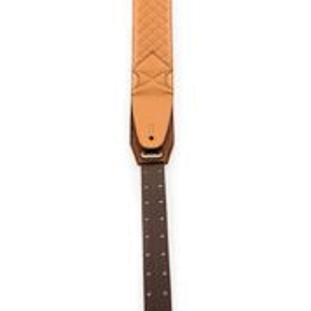 D&A Pro-Performance Quilted Leather Instrument Strap - Premium Guitar/Bass Strap for Musicians - Comfortable & Durable (VCC-0100) - Perfect for Live Performances, Studio Sessions & Travel