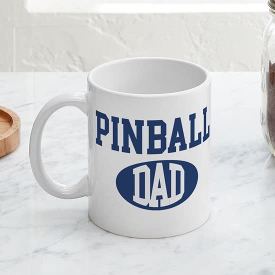 Pinball Dad Mug - 11 oz (325 ml) Ceramic Coffee Cup for Father's Day Gifts, Office Use & Gaming Enthusiasts | Funny Novelty Coffee Mug for Men