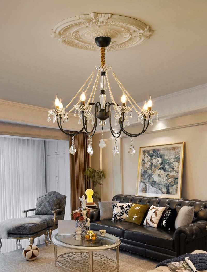 Luxury Empress Crystal Chandelier - Elegant Ceiling Light Fixture for Dining Room, Living Room & Bedroom | Modern Home Decor Lighting Solution