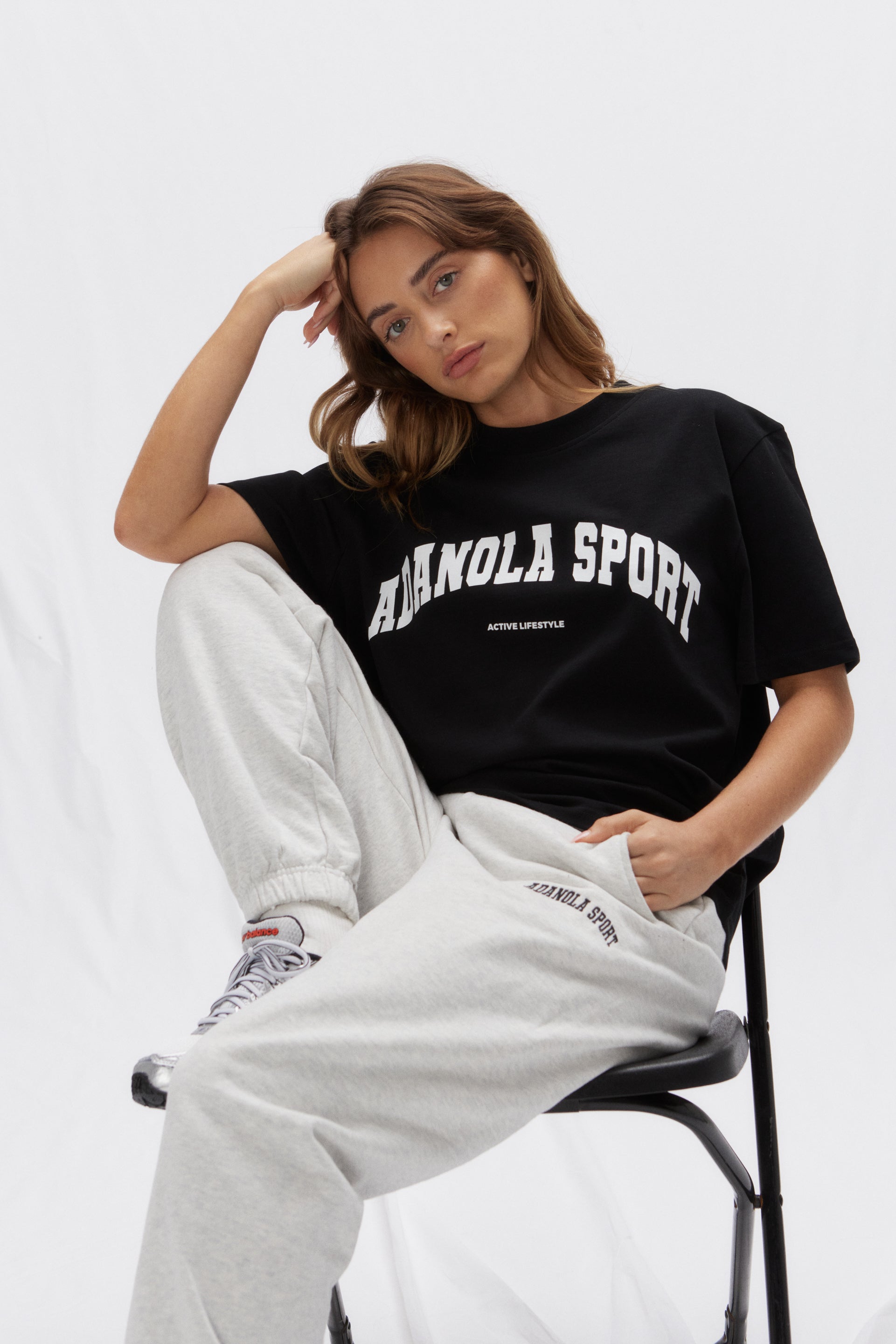 AS Short Sleeve Oversized T-Shirt for Women - Black | Comfortable Loose Fit Cotton Tee for Casual Wear, Street Style & Everyday Outfits