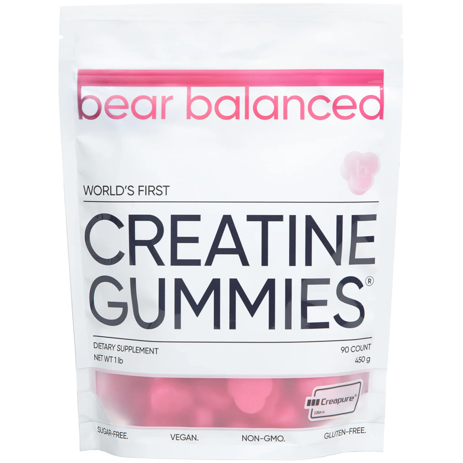 Bear Balanced Creatine Gummies - Sugar Free Muscle Recovery Supplement for Athletes & Fitness Enthusiasts | Pre & Post Workout Support for Strength Training, Gym Performance & Muscle Growth