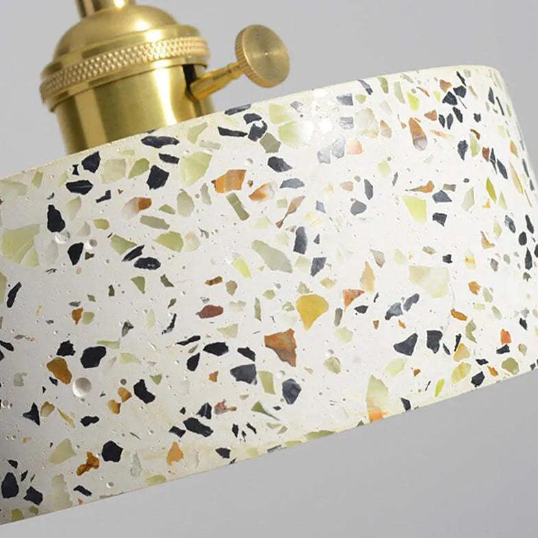 Modern Terrazzo Style Speckled Texture Pendant Light - Elegant Ceiling Lighting for Kitchen, Dining Room & Bedroom Decor