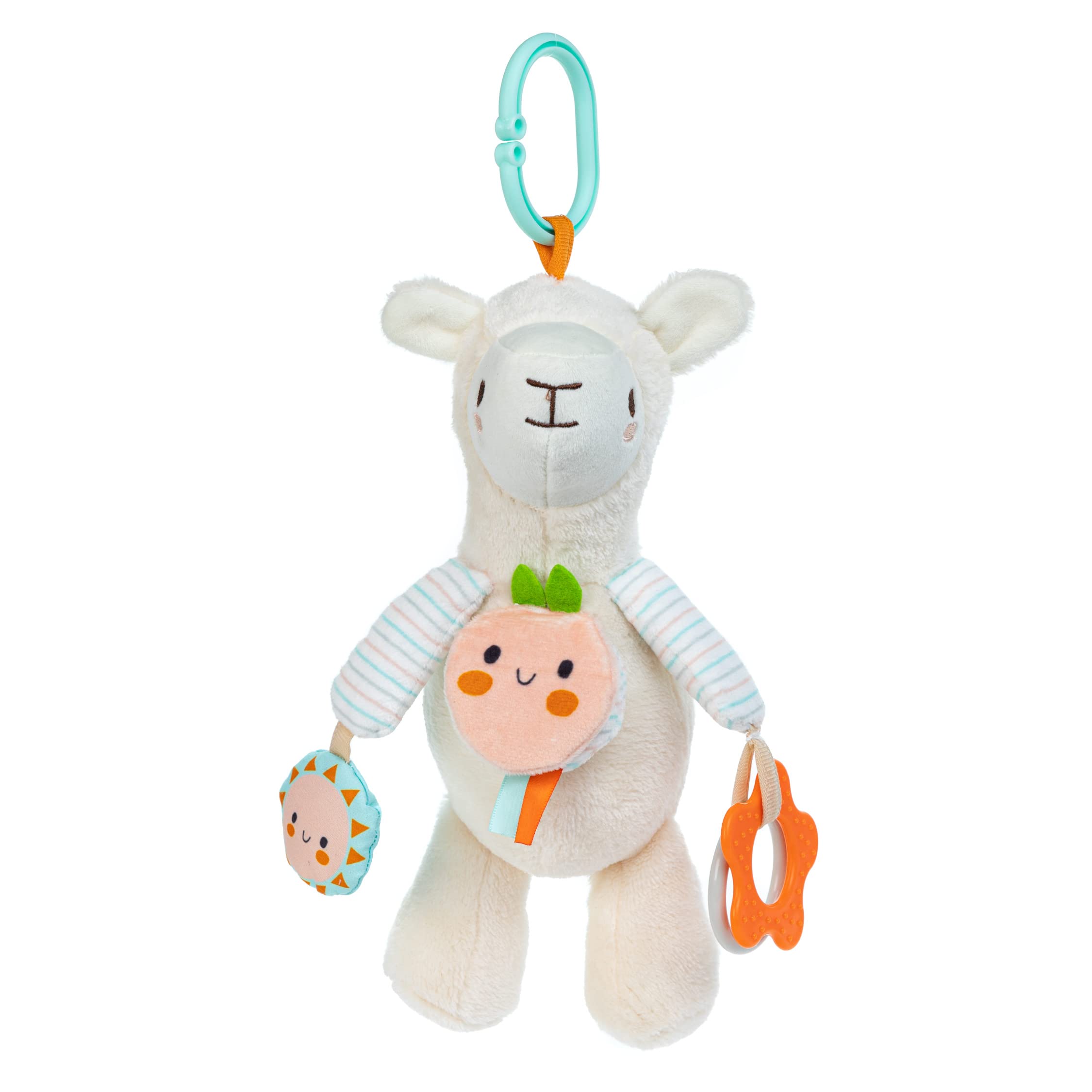 Carter's Soft Llama Plush Activity Toy for Babies & Toddlers - Colorful Sensory Play with Rattle, Crinkle & Teether - Perfect for Nursery, Playtime & Travel
