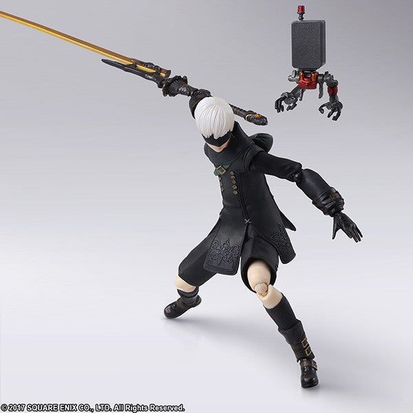Bring Arts Nier Automata 9S Action Figure - Square Enix Collectible Model for Anime & Gaming Fans | Perfect for Display, Cosplay, and Gift Giving