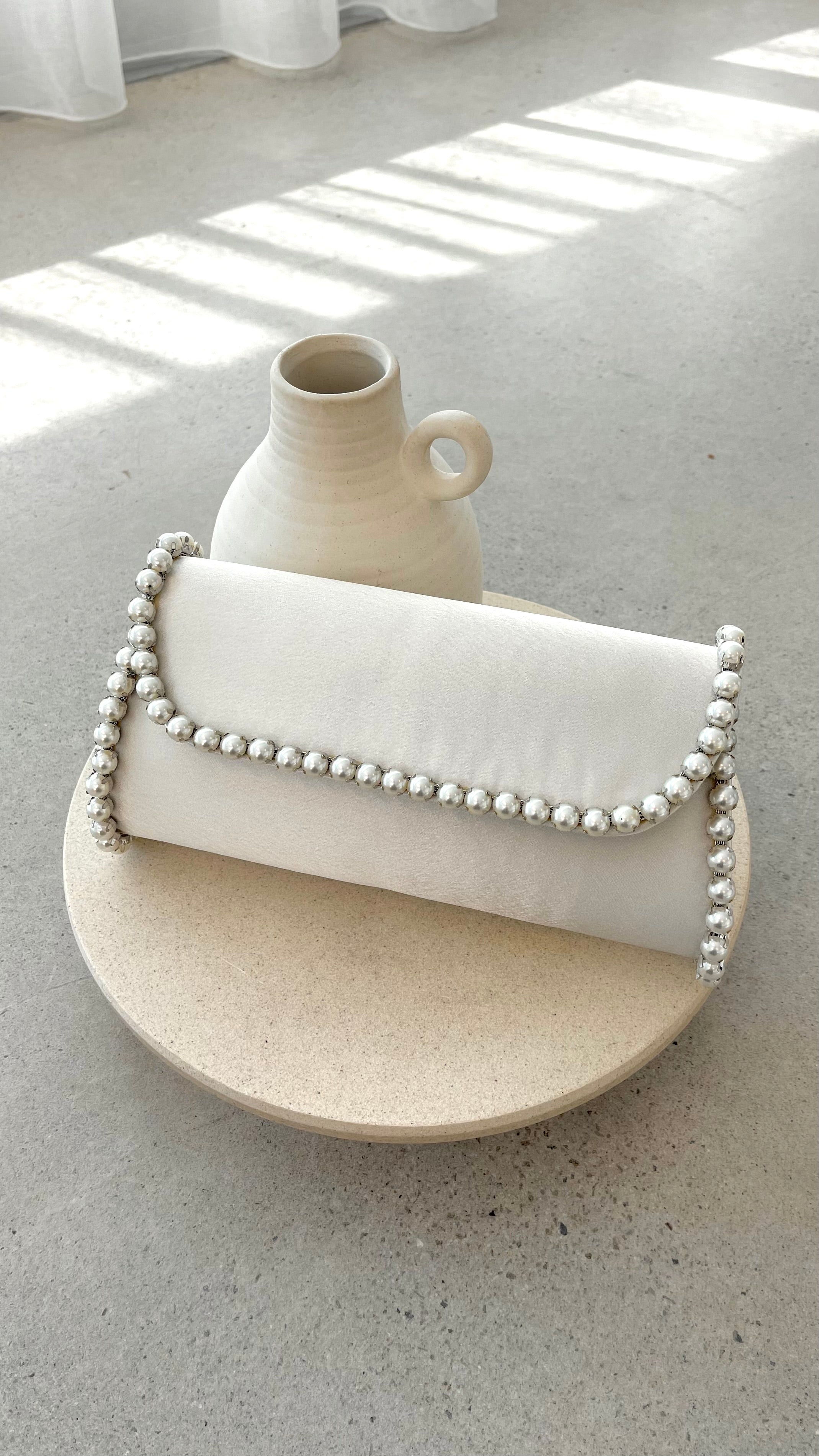 Audrey Women's Ivory Leather Crossbody Purse - Elegant Handbag for Work, Travel & Everyday Use