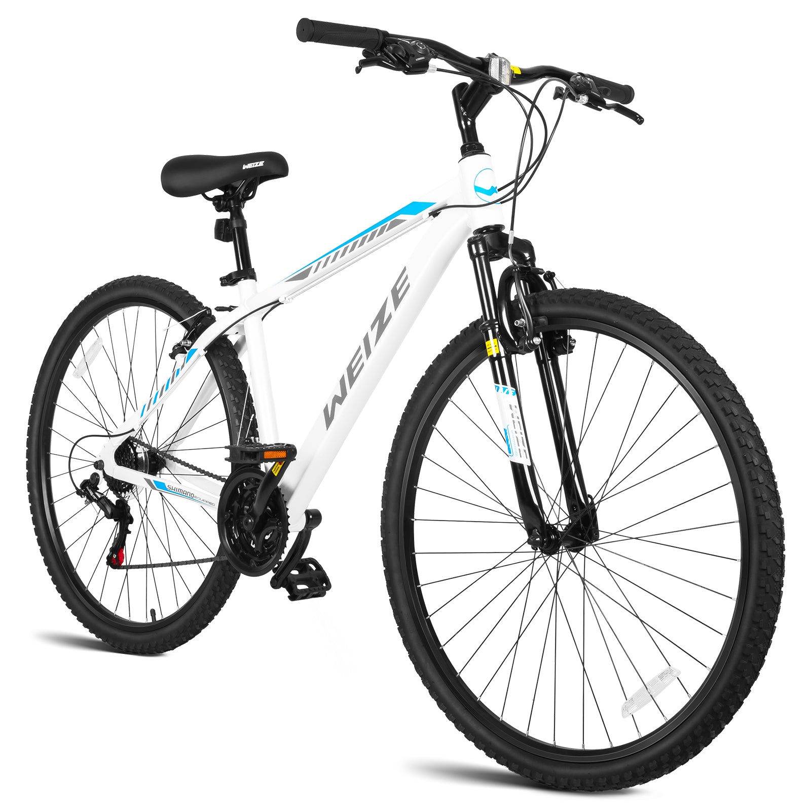WEIZE 29 Inch Hardtail Mountain Bike for Men & Women - 21 Speed Trigger Shifter, Lightweight Aluminum Frame, Comfort Saddle & Suspension Fork - Perfect for Trail Riding, Commuting & Outdoor Adventures
