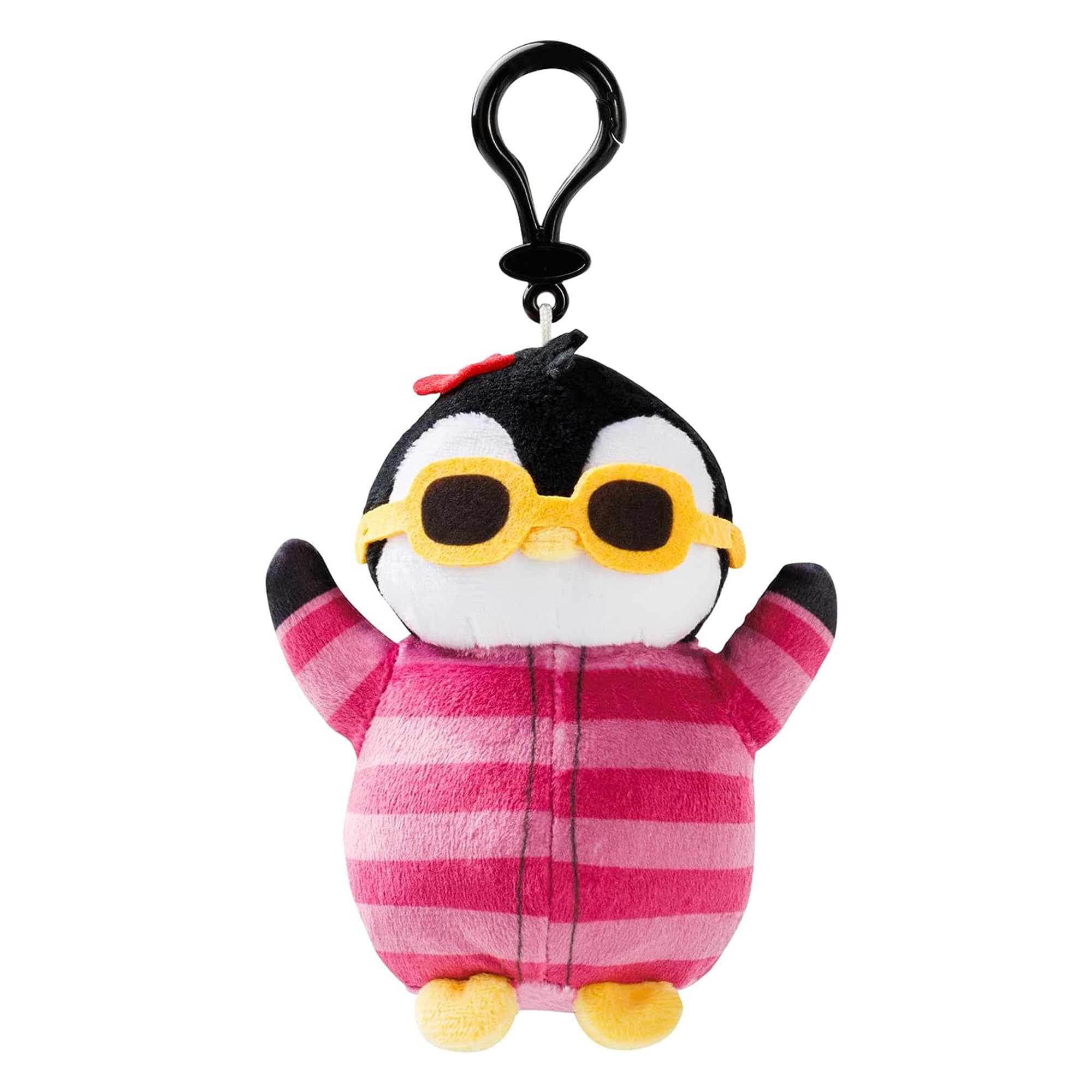 Floral Frida Clip-On Plush Toy - 5.5 Inch Soft Stuffed Animal with Secure Alligator Clip, Cute Collectible for Backpacks, Bags & Luggage - Perfect for School, Travel & Gifts