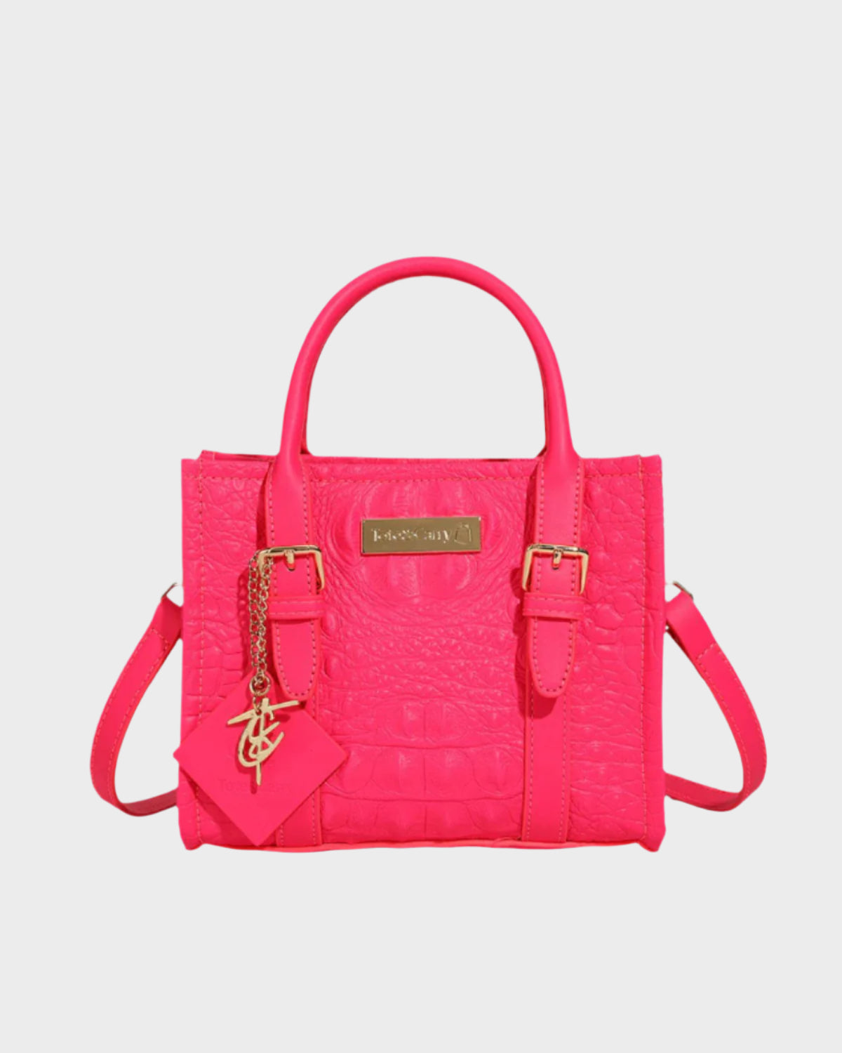 Apollo 2 Mini Tote Bag in Neon Pink - Lightweight Waterproof Crossbody Shoulder Bag for Women - Perfect for Shopping, Beach, Gym & Travel Accessories