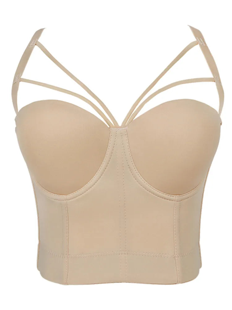 5 Colors Women's Sexy Designer Summer V-Neck Cotton Camisole Tops - Nude, Black, White, Red, Pink - Ladies Crop Tops for Beach, Party & Casual Wear