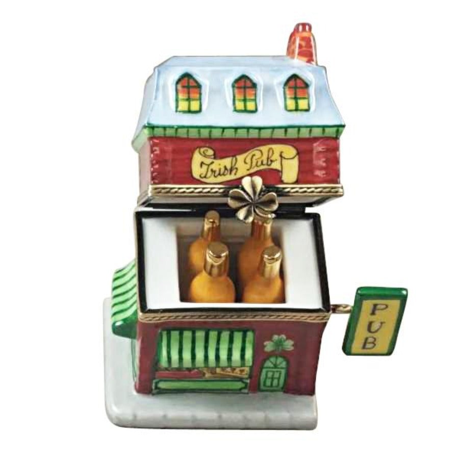 Authentic Irish Pub Limoges Beer Bottle Collectible - Perfect for Home Bar Decor, Gift for Beer Lovers & Pub Enthusiasts