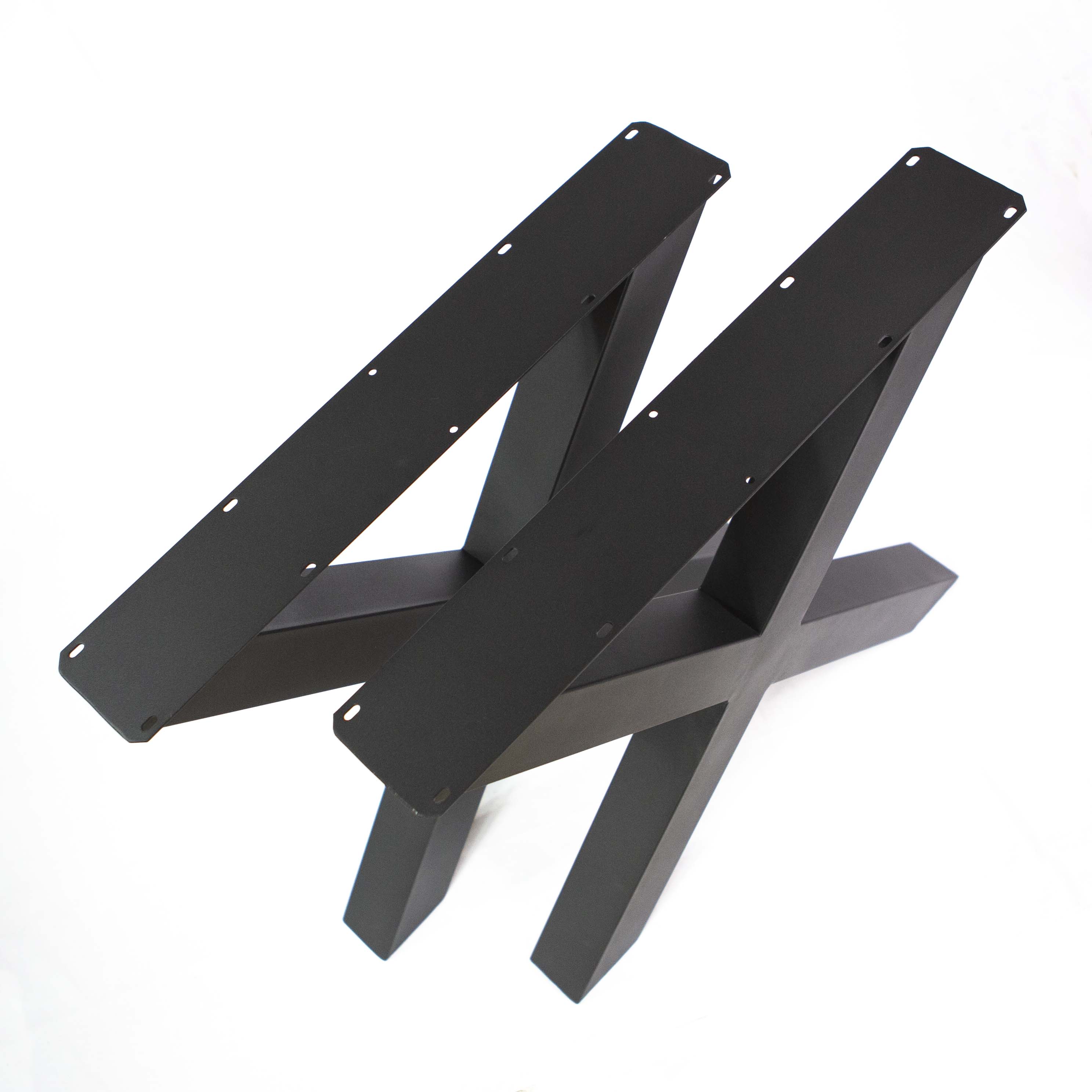 Heavy Duty X-Shaped Dining Table Legs - 1 Pair (71cm x 71cm) for Sturdy Table Tops - Perfect for Kitchen, Restaurant & Outdoor Dining Furniture