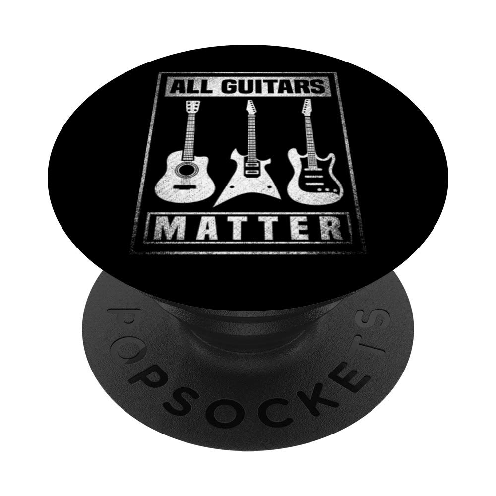 Funny Musical Instrument Guitar PopSockets - Phone Grip & Stand for iPhone, Android, Tablets | Perfect for Music Lovers & Guitar Enthusiasts