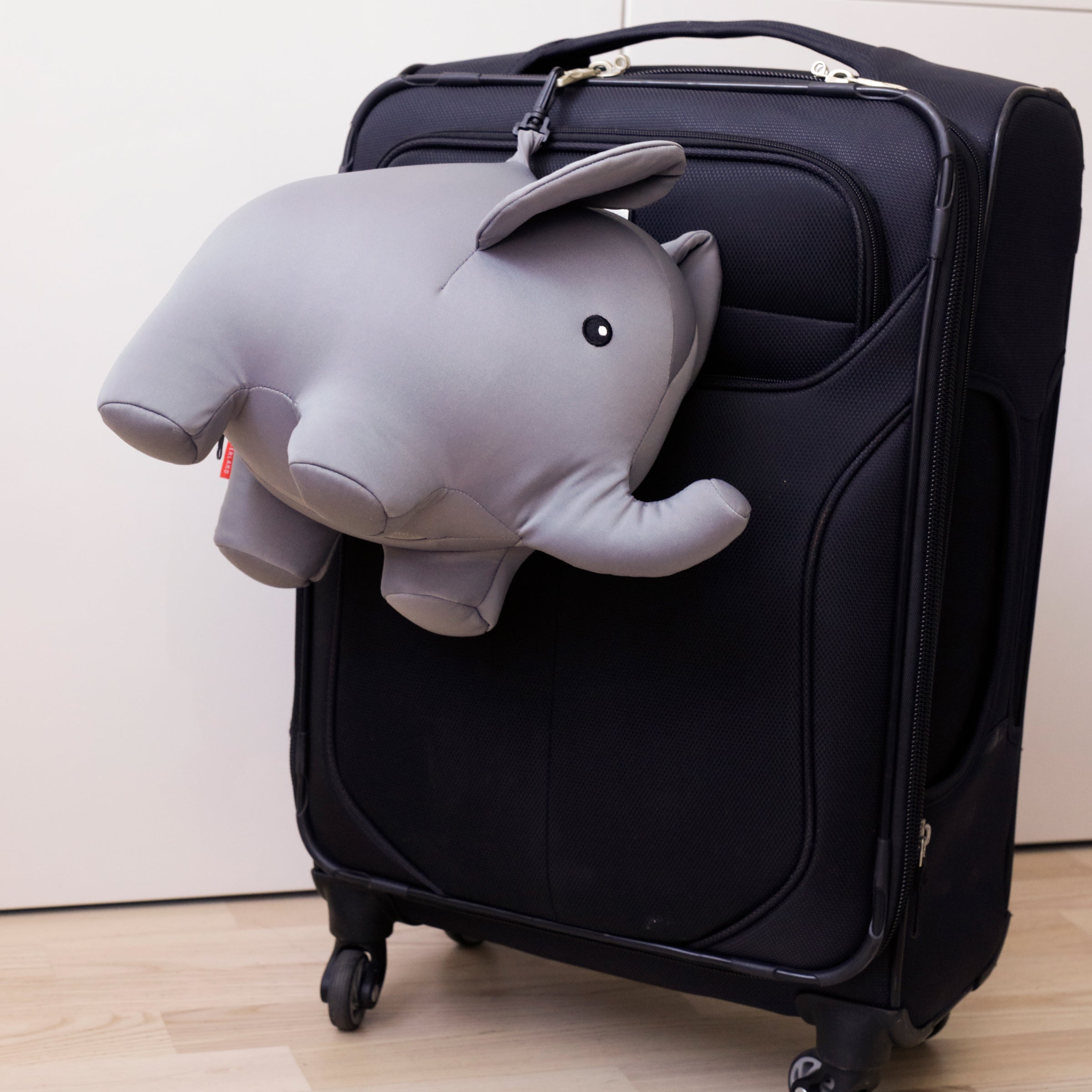 Ultra-Soft Elephant Zip & Flip Travel Pillow for Neck Support - Perfect for Airplane, Car & Office Use