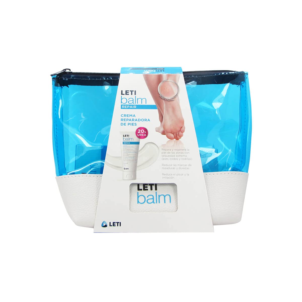 LETI Balm Repair Pack Foot Repair Cream 100ml - Intensive Moisturizing & Healing for Cracked Heels - Essential Cactus Extract Foot Care for Dry Skin - Perfect for Pedicures & Overnight Foot Treatment
