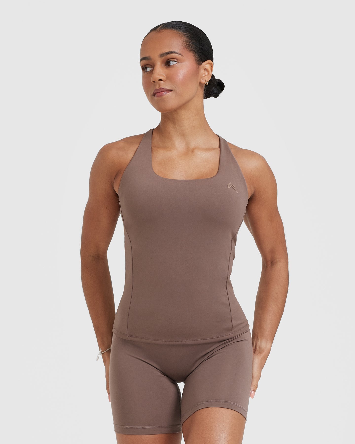 Timeless Square Neck Vest for Women - Cool Brown Color | Elegant Layering Piece for Fall & Winter Outfits | Perfect for Office, Casual & Date Nights